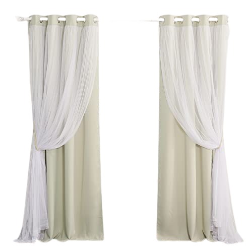 Double Layer Curtain Long